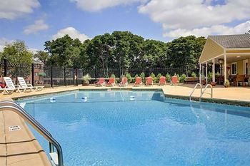 Outdoor swimming pool with sundeck